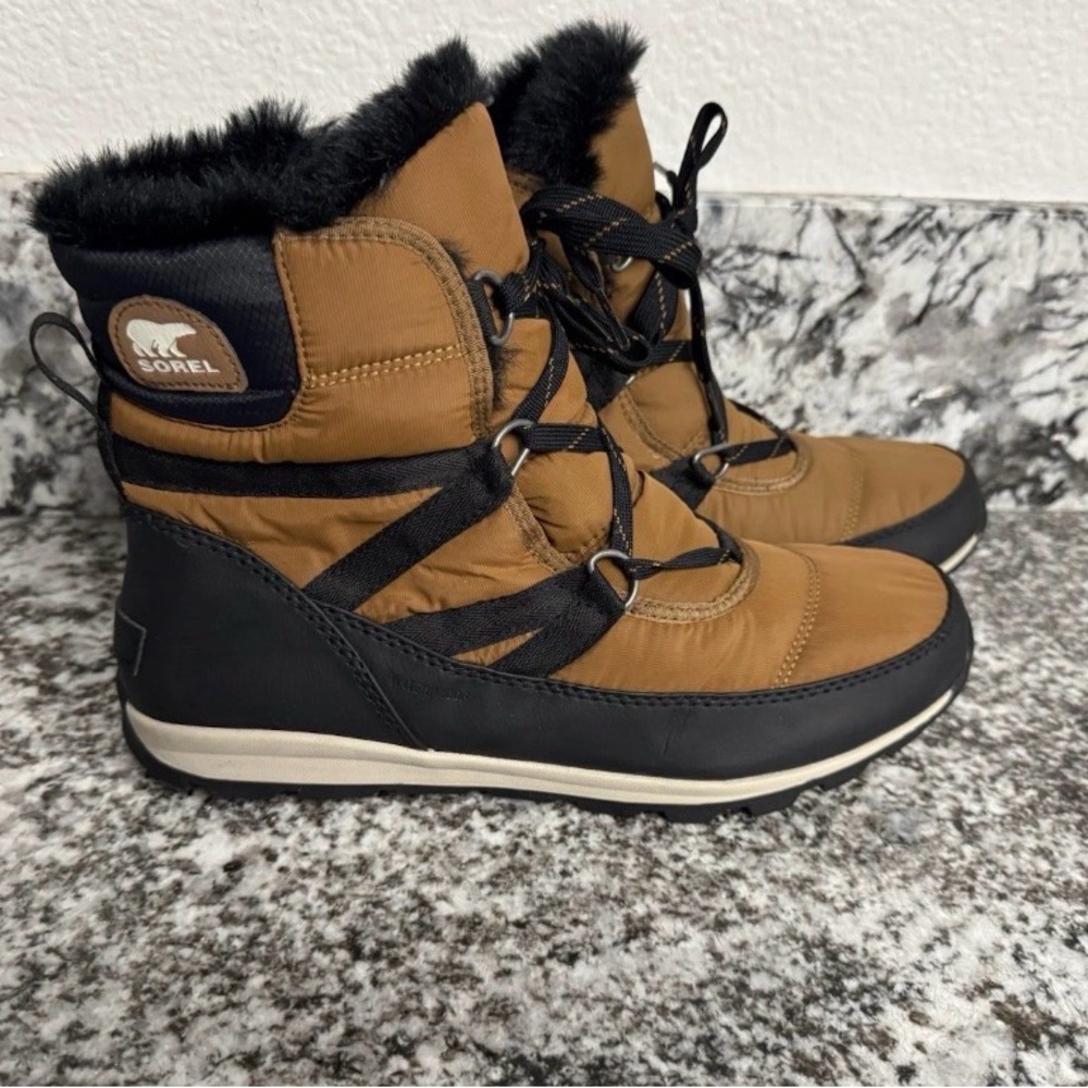 Sorel Women’s Whitney Size 11 Boots Short Snow Elk/Black Granola GorpCore Cabin
